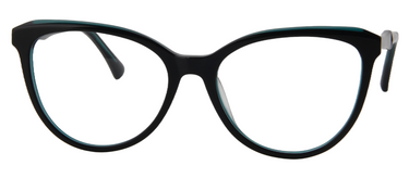 Women Access Eyeglasses : Kate - Black Dark Green - SpecSMART Eye Clinic (Front View)